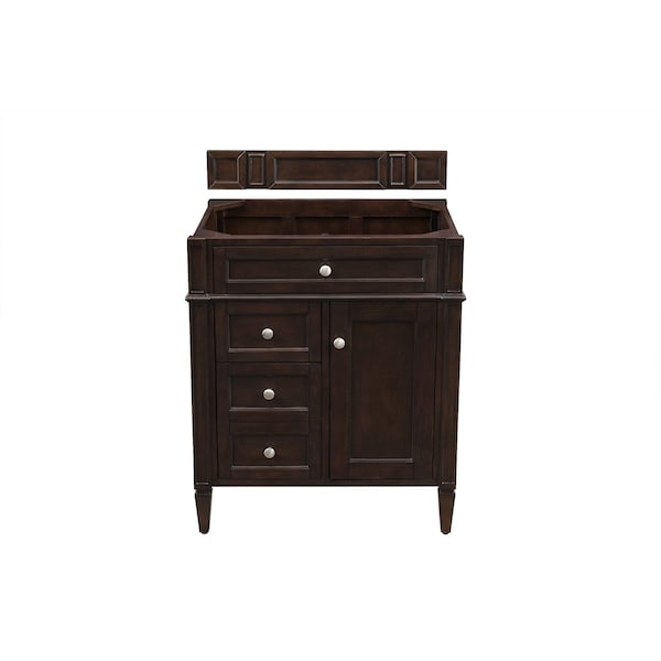 James Martin Vanities Brittany 30in Single Vanity Cabinet, Burnished Mahogany 650-V30-BNM - main